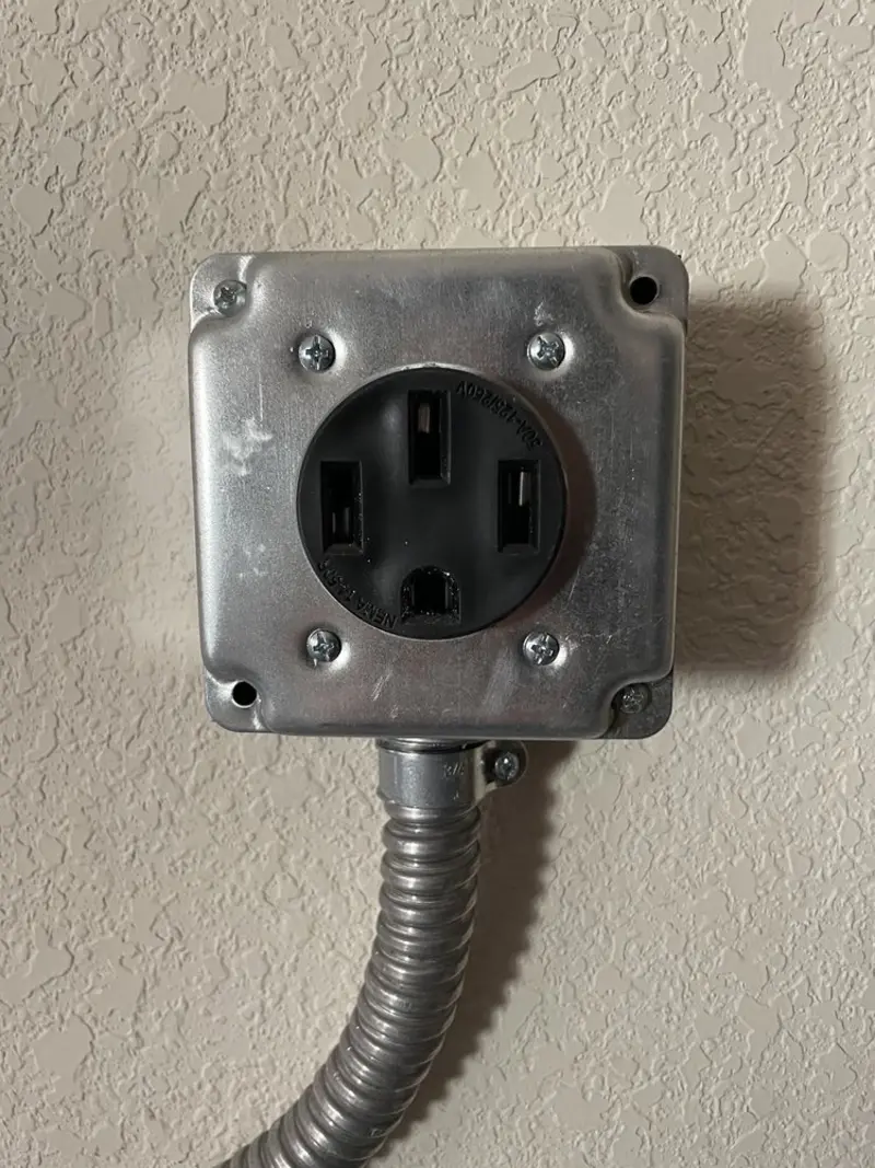 NEMA 14-50 outlet installed for Electrical Panel Upgrade in Val Verde