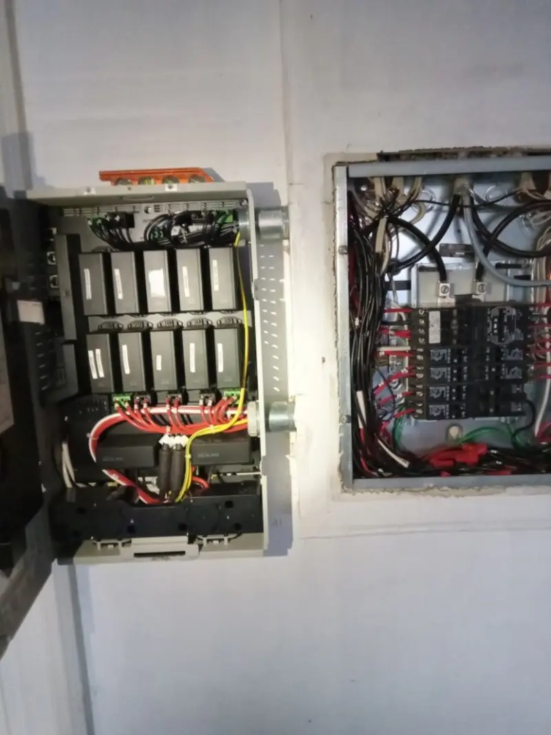 Electrical panel upgrade completed for Security Camera Wiring in Val Verde